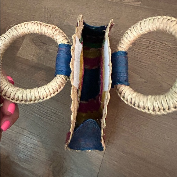 NWT Mexican Taco Straw Summer Clutch Purse - Picture 2 of 4